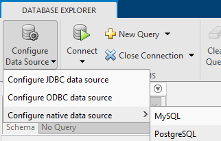 Configure PostgreSQL native interface data source